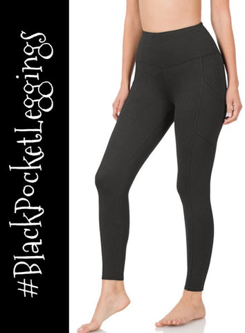 Black Pocket Leggings