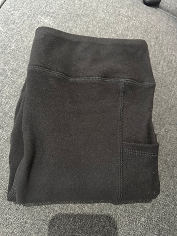 3 - 2-10 black fleece pocket leggings