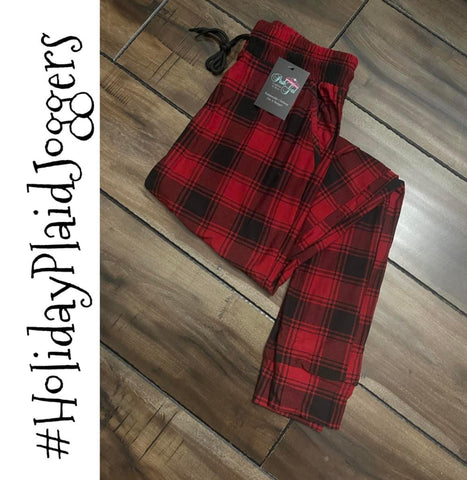 Holiday Plaid Joggers