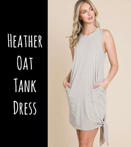 Heather Oat Tank Dress