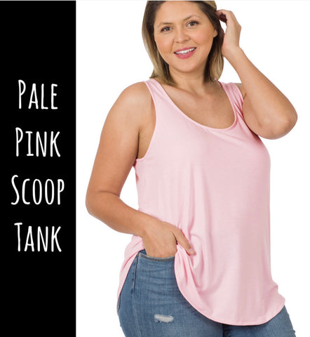 Pale Pink Scoop Tank