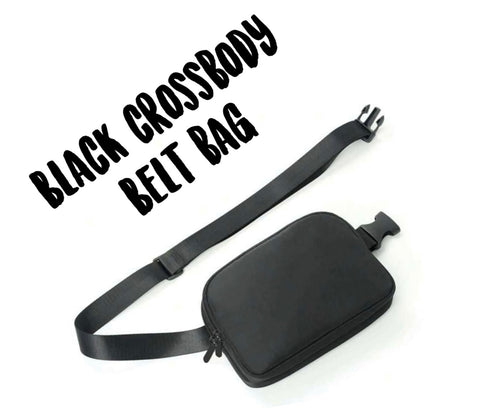 PREORDER - Black Crossbody Belt Bag