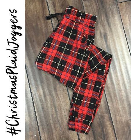 Christmas Plaid Joggers