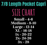 Black Camo - 7/8 Pocket Capri