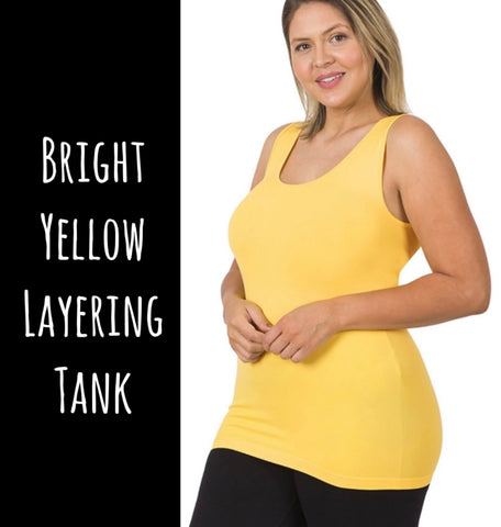 Bright Yellow Layering Tank