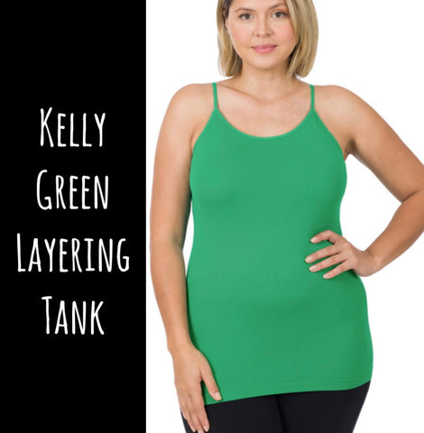 Kelly Green Layering Tank