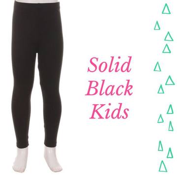 Solid Black Kids 7-10