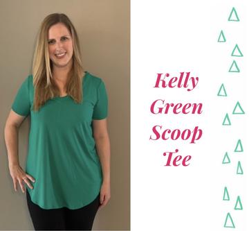 Kelly Green Scoop Tee