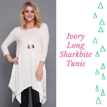 Ivory Sharkbite Tunic