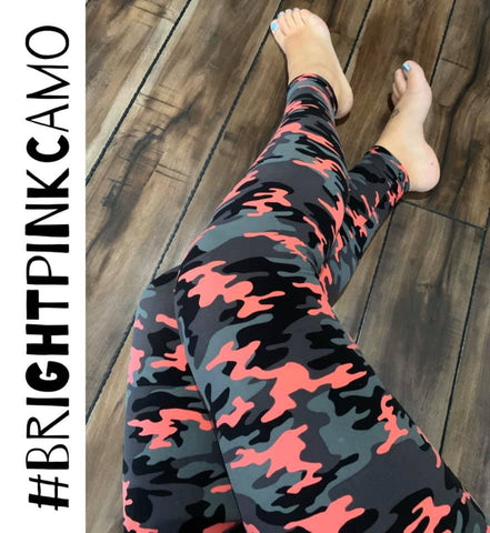 Bright Pink Camo Kids Size 6-8 – Posh Gal Leggings & More