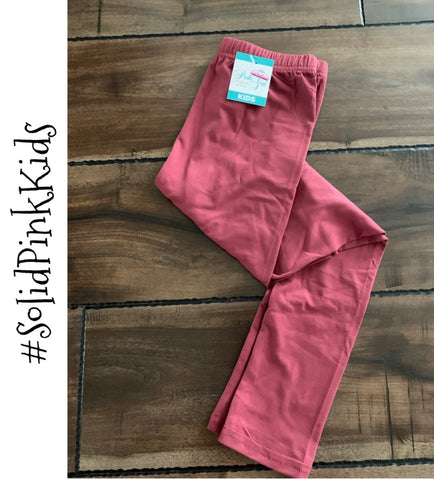 Solid Pink Kids Size 3-5