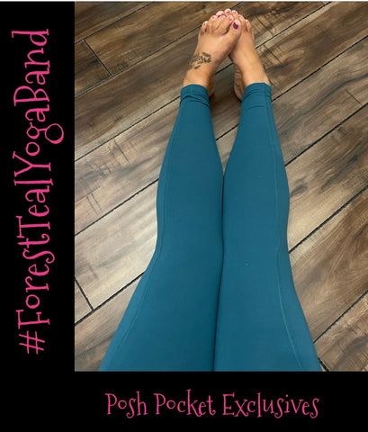 Forest Teal Yoga Band 20-24 - Posh Pocket Exclusives