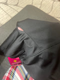 126- black athletic pocket shorts S