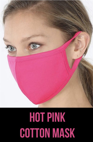 Hot Pink Face Mask