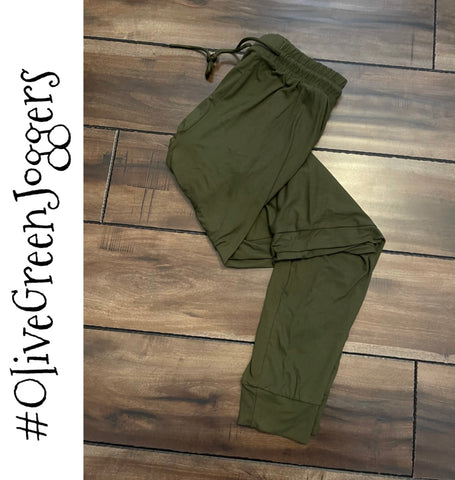 Olive Green Joggers